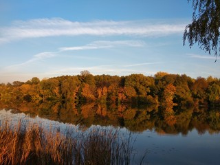 Autumn and river