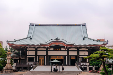 Great hall of old  Thai Syakamuni Buddha statue in Nittai-ji temple, Nagoya - Japan