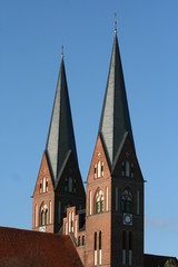 Obraz premium Kirchturmspitzen - evangelisch