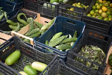 Foto op Plexiglas Palermo, Italy - September 07, 2018 : Vegetables sold at the market © simona