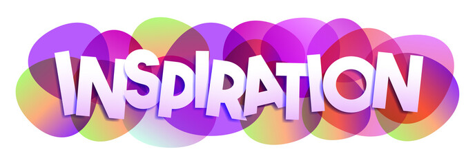 Inspiration word vector banner