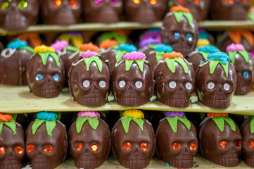 calaveras de chocolate