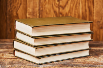 A few books on the student table