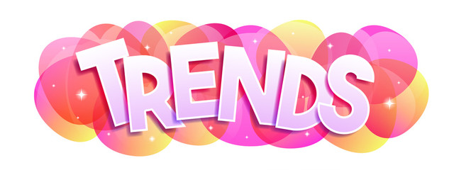 Trends word vector banner