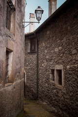 Beautiful old village in Sardinia, Italy. Santu Lussurgiu.