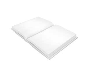 Mockup blank book, template for design. Vector illustartion