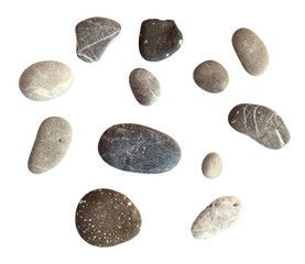 Fototapeta na wymiar Set of sea pebbles