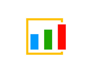 Business Box Stats Logo Design Template