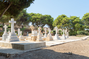 Graves at Pembroke Military Cemetery, Pembroke Malta