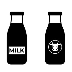 Milk icon, logo on white background