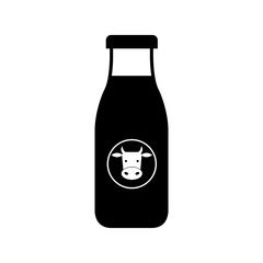 Milk icon, logo on white background