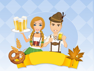 illustration of Oktoberfest