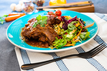 Goulash Beef with Onions and Paprika