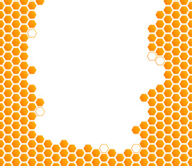 Honeycomb vector background