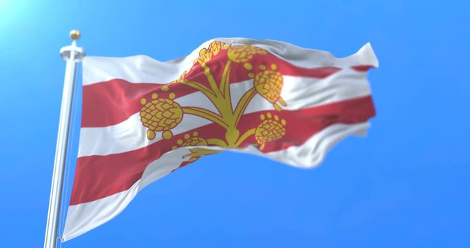 Flag of english county of Westmorland in the North West of England. Loop
