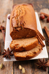 gingerbread cake and spice