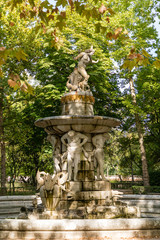 Garden of the prince in Aranjuez in the vicinity of the royal palace.