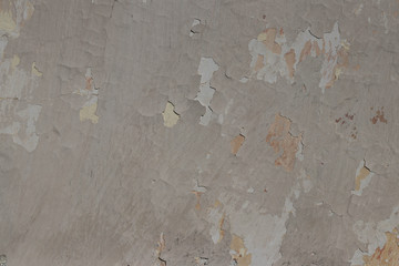 Multilayer painted peeling wall
