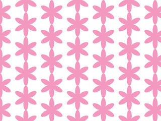 Repeating flower vector pattern