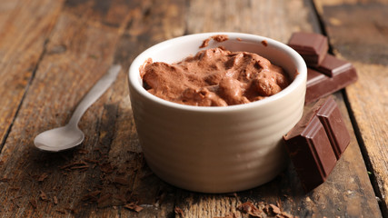delicious creamy chocolate mousse