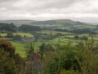 shaftesbury dorset beautiful green landscape view outside vista horizon overcast nature