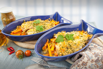Fisch mit Kräuter-Brösel-Kruste 