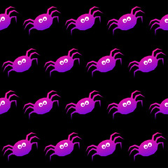 Abstract rainbow happy halloween seamless background. Modern pattern for halloween card, party invitation, menu, wallpaper, holiday shop sale, bag print, t shirt, workshop advertising etc.