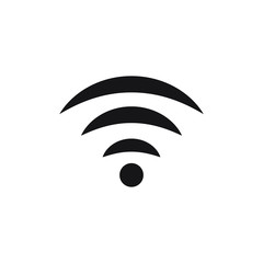 Wireless and wifi icon or wi-fi icon sign for remote internet access, Podcast vector symbol, vector illustration