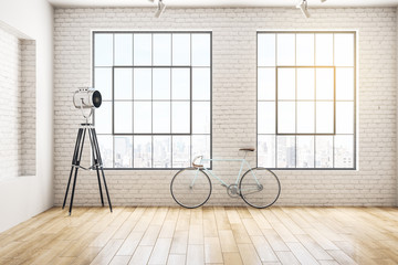 Bright hipster interior