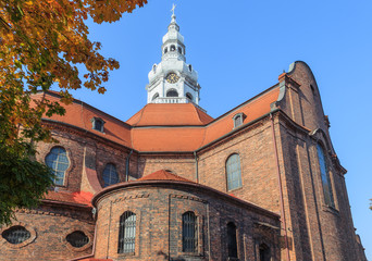 St. Anne's Church - a Roman Catholic parish church in the neo-Baroque style located in  historic Nikiszowiec mining district in Katowice on Polish Silesia © stepmar