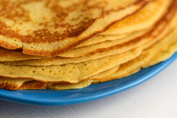 homemade pancakes on a plate