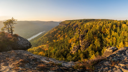 Sunset over the Elbe Canyon - 229204481