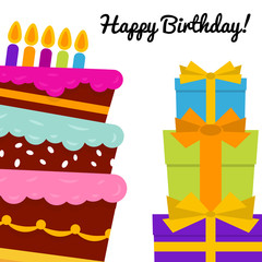 Sweet Cake for Birthday Celebration