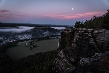 Elbsanstein Gebierge in der Sächsischen Schweiz