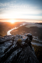 Elbsanstein Gebierge in der Sächsischen Schweiz