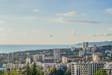 Obraz premium aerial view of city