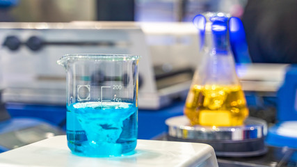 Testing Beaker In Laboratory