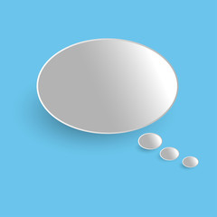 Vector of stickers of speech bubbles. Blank empty speech bubbles