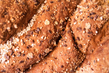 Close-up of sliced bread