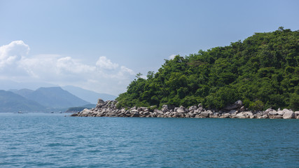 Naklejka premium Island in the sea