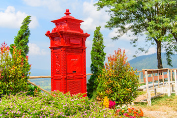 letter box at high mountain