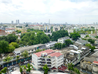 Obraz premium aerial view of the city