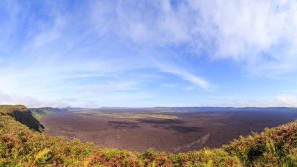 Paysage volcan volcanique îles archipel Galapagos Equateur