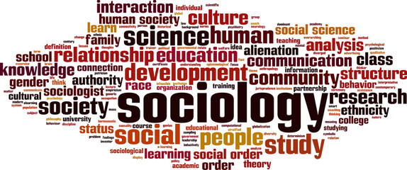 Sociology word cloud