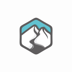 Mountain Emblem Logo vector design template
