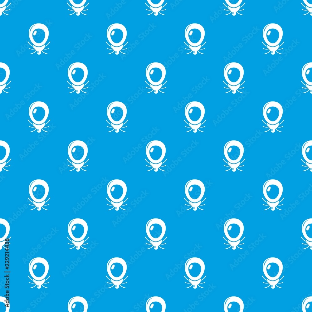 Poster mouse virus pattern vector seamless blue repeat for any use