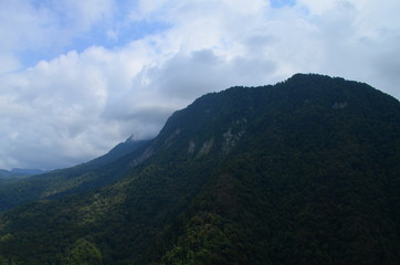 Fototapeta na wymiar panoramic view of the mountains