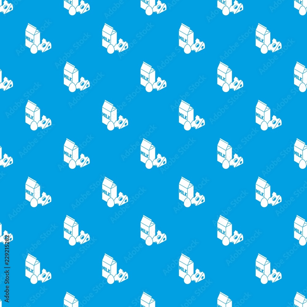 Poster milk product pattern vector seamless blue repeat for any use