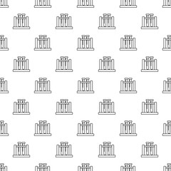 Medical test tubes pattern vector seamless repeating for any web design