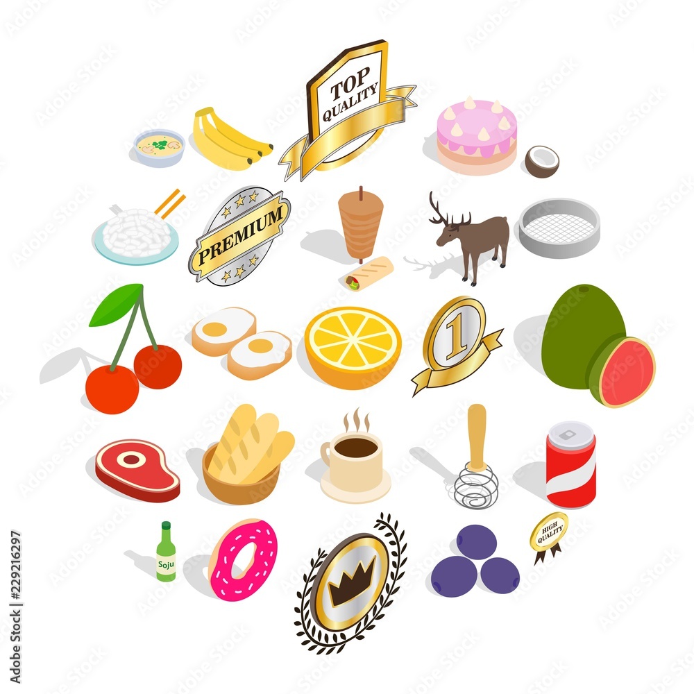 Poster bundle icons set. isometric set of 25 bundle vector icons for web isolated on white background